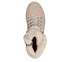 Ghete sport, dama, SKECHERS PARK CITY 168087-NAT crem, piele ecologica